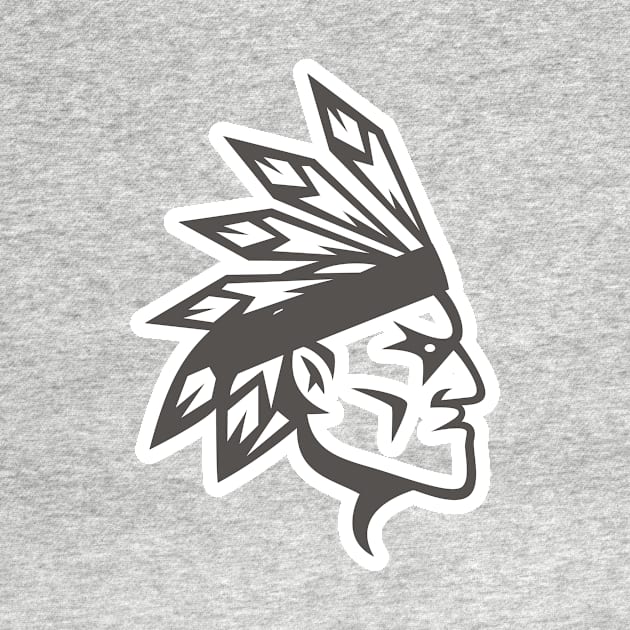 American Apache Indian Logo. Cherokee character icon design. Ethnic logo design. by AlviStudio